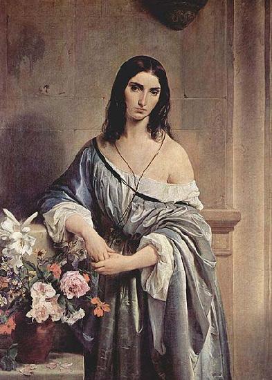 Francesco Hayez Melancholischer Gedanke China oil painting art